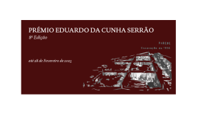 8.ª edição do Prémio de Arqueologia Eduardo da Cunha Serrão